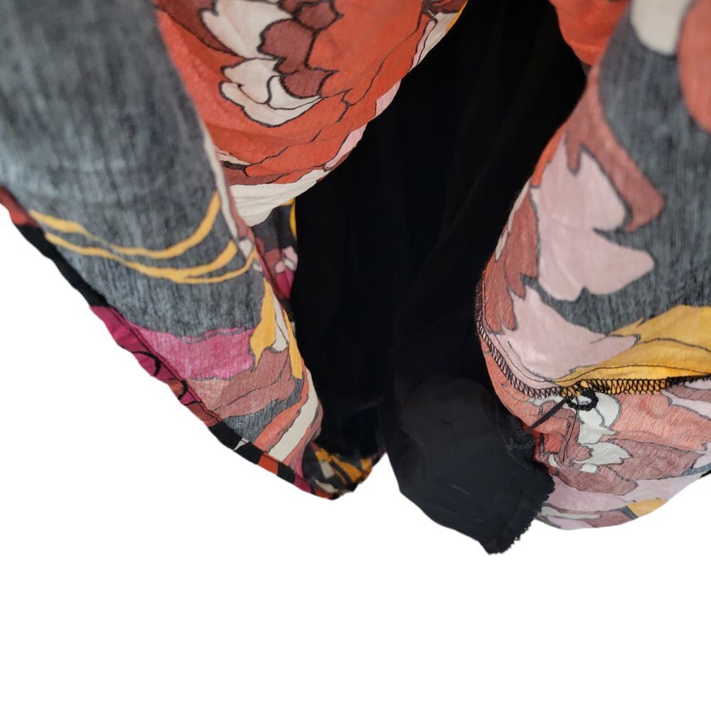 Anthropologie Maeve Fall Floral Long Midi 3/4 Puff Sleeve Dress US 18W - Picture 11 of 12